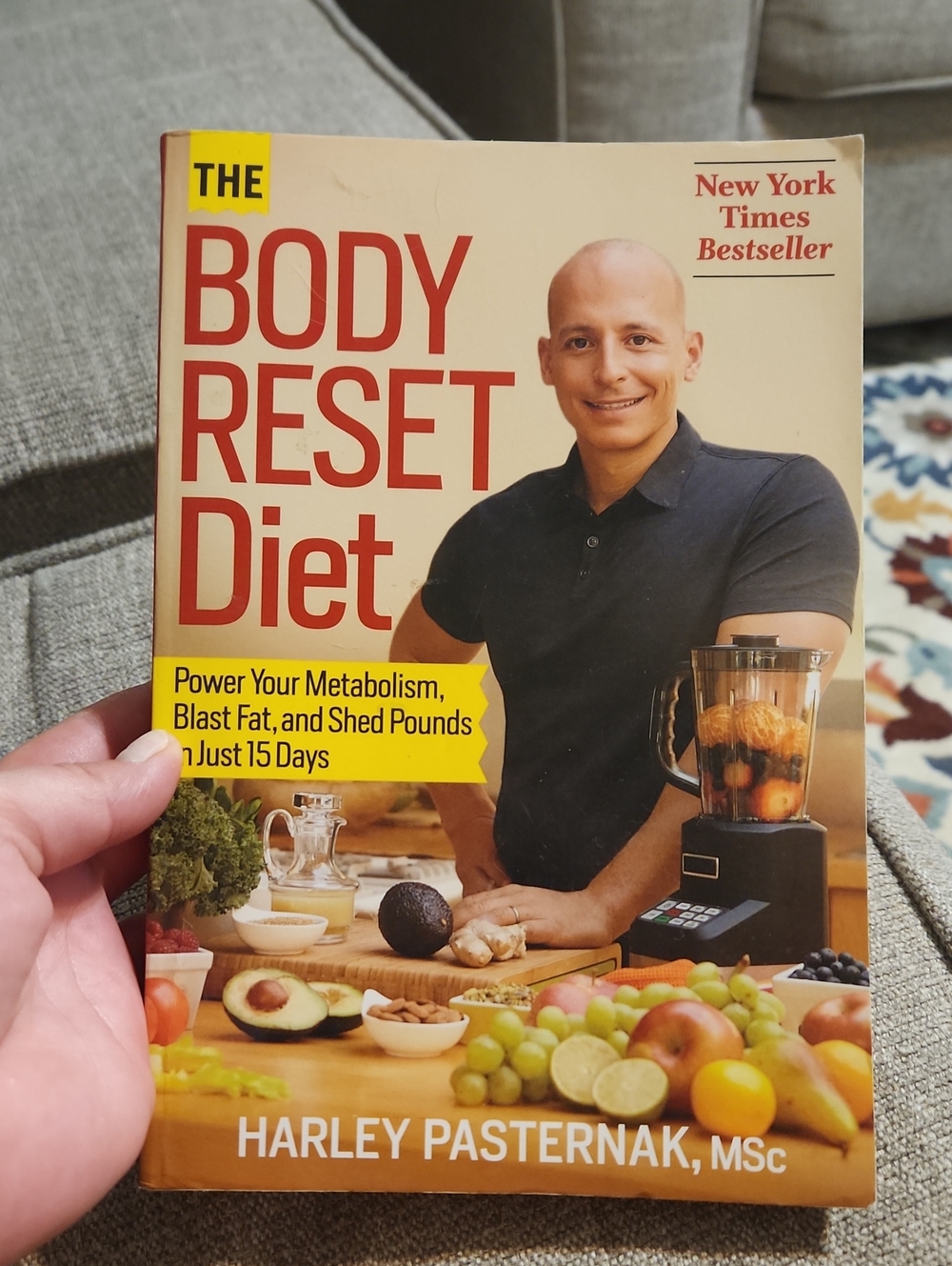 The Body Reset Diet by Harley Pasternak - Yellow & Red Cover
